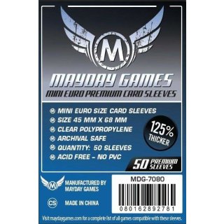 Card Sleeves - 45 x 68mm - Premium - Mini Euro - 50 Stück