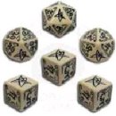Call of Cthulhu RPG - Würfelset Beige & Schwarz