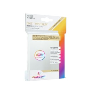 Matte Dixit/Mysterium Sleeves 81 x 122 mm - Clear (90 Sleeves)
