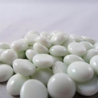 Chessex Gaming Glass Stones in Tube - White (40)