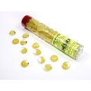 Chessex Gaming Glass Stones in Tube - Catseye Yellow (40)