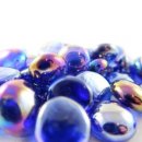 Chessex Gaming Glass Stones in Tube - Iridized Dark Blue...