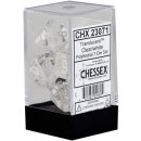 Chessex Translucent 7-Die Set - Clear/white