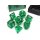 Chessex Translucent 7-Die Set - Green/white