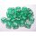 Chessex Translucent 12mm d6 with pips Dice Blocks (36 Dice) - Green w/white