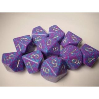 Chessex Speckled Ten d10 Set - Silver Tetra
