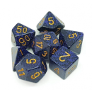 Chessex Speckled 7-Die Set - Golden Cobalt