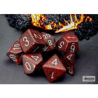 Chessex Speckled 7-Die Set - Silver Volcano