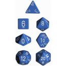 Chessex Opaque 7-Die Sets - Light Blue w/white
