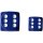 Chessex Opaque 16mm d6 with pips Dice Blocks (12 Dice) - Blue w/white