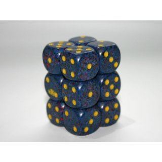 Chessex Speckled 16mm d6 with pips Dice Blocks (12 Dice) - Twilight