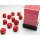 Chessex Opaque 12mm d6 with pips Dice Blocks (36 Dice) - Red w/white
