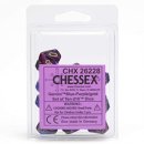 Chessex Gemini Ten d10 Sets - Blue-Purple w/gold