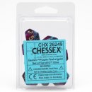Chessex Gemini Ten d10 Sets - Purple-Teal w/gold