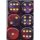Chessex Gemini 16mm d6 with pips Dice Blocks (12 Dice) - Purple-Red w/gold
