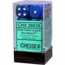 Chessex Gemini 16mm d6 with pips Dice Blocks (12 Dice) -...