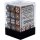 Chessex Gemini 12mm d6 Dice Blocks with pips Dice Blocks (36 Dice) - Copper-Steel w/white