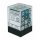 Chessex Gemini 12mm d6 Dice Blocks with pips Dice Blocks (36 Dice) - Steel-Teal w/white