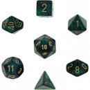 Chessex Scarab 7-Die Set - Jade w/gold