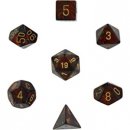 Chessex Scarab 7-Die Set - Blue Blood w/gold