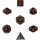 Chessex Scarab 7-Die Set - Blue Blood w/gold