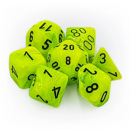 Chessex Vortex 7-Die Set - Bright Green w/black