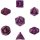 Chessex Vortex 7-Die Set - Purple w/gold