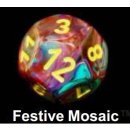 Chessex Festive 7-Die Set - Mosaic w/yellow