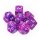 Chessex Festive 7-Die Set - Violet w/white