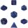Chessex Lustrous 7-Die Set - Purple w/gold