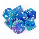 Chessex Festive 7-Die Set - Waterlily w/white