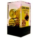 Chessex Specialty Dice Sets - Gold-Plated Metallic 16mm...
