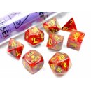 Chessex Vortex 7-Die Set Underworld/yellow