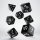 Classic RPG Black & White Dice Set (7)