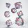 Classic RPG Translucent & Blue-Red Dice Set (7)