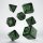Call of Cthulhu RPG - 7th Edition Black & Green Dice Set (7)