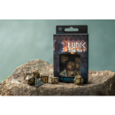 Runic Bottle-Green & Gold Dice Set (7)