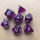 Würfelset Confetti: Dark Purple (7)