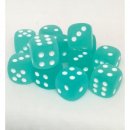 Chessex 16mm d6 with pips Dice Blocks (12 Dice) - Frosted...