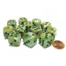 Chessex 16mm d6 with pips Dice Blocks (12 Dice) - Marble...