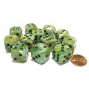 Chessex 16mm d6 with pips Dice Blocks (12 Dice) - Marble...