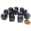 Chessex 16mm d6 with pips Dice Blocks (12 Dice) - Scarab...
