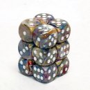 Chessex 16mm d6 with pips Dice Blocks (12 Dice) - Festive...
