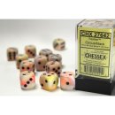 Chessex 16mm d6 with pips Dice Blocks (12 Dice) - Festive...