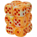 Chessex 16mm d6 with pips Dice Blocks (12 Dice) - Festive...