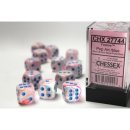 Chessex 16mm d6 with pips Dice Blocks (12 Dice) - Festive...