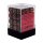 Chessex Signature 12mm d6 with pips Dice Blocks (36 Dice) - Vortex Burgundy w/gold