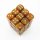 Chessex Signature 12mm d6 with pips Dice Blocks (36 Dice) - Glitter Polyhedral Gold/silver