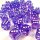 Chessex Borealis 12mm d6 Purple/white Luminary Dice Block (36 Dice)