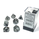 Chessex Borealis 12mm d6 Light Smoke/silver Luminary Dice...